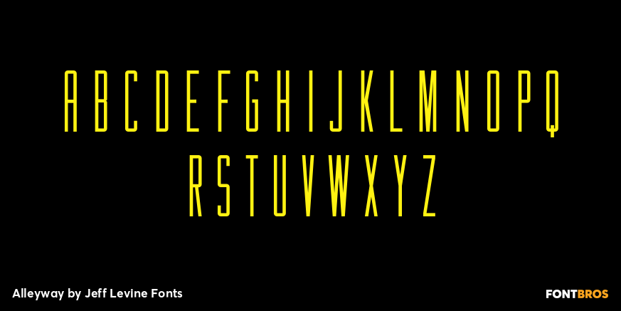 Alleyway Font Poster #2