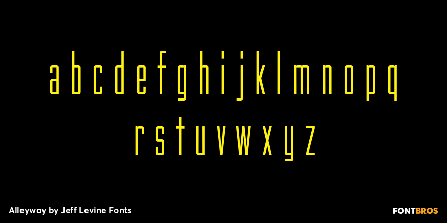 Alleyway Font Poster #3