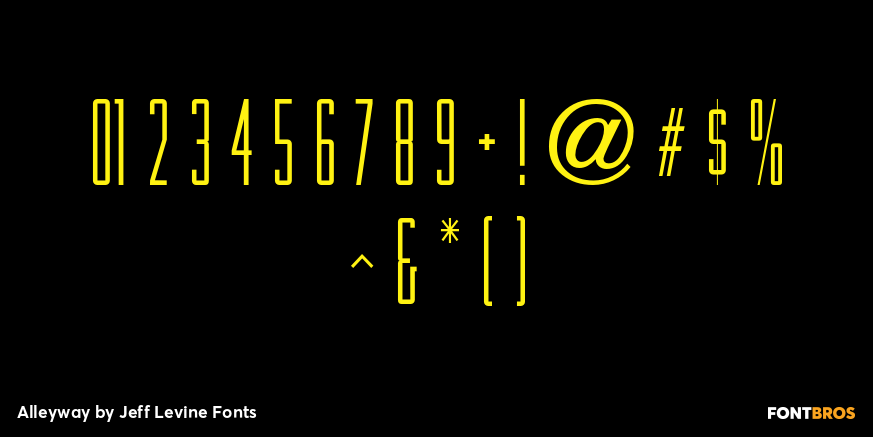 Alleyway Font Poster #4