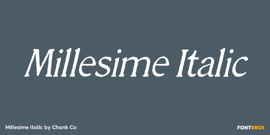 Millesime Italic Poster