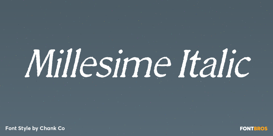 Millesime Italic Poster