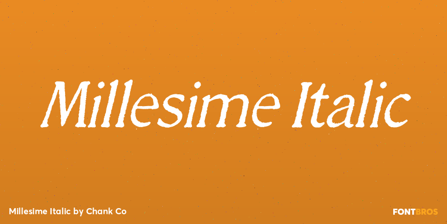 Millesime Italic Poster