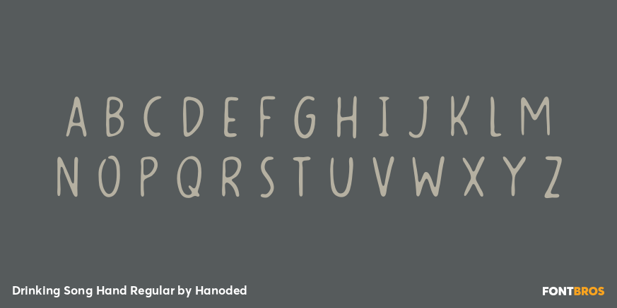 Drinking Song Hand Regular Font Poster #2