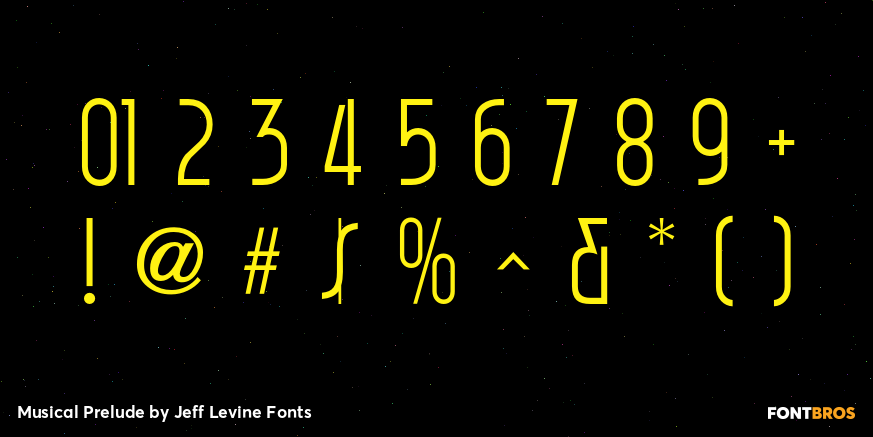 Musical Prelude Font Poster #4