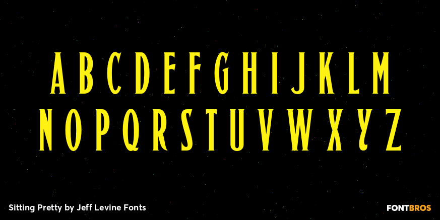 Sitting Pretty Font Poster #3