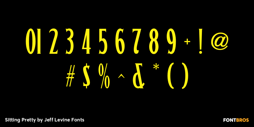 Sitting Pretty Font Poster #4