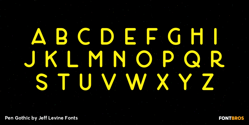 Pen Gothic Font Poster #2