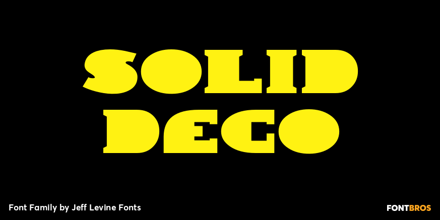Solid Deco Font Family Poster