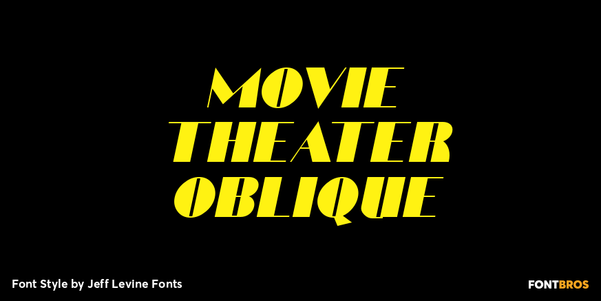 Movie Theater Oblique Poster