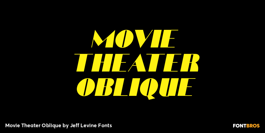 Movie Theater Oblique Poster
