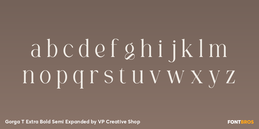 Gorga T Extra Bold Semi Expanded Font Poster #3