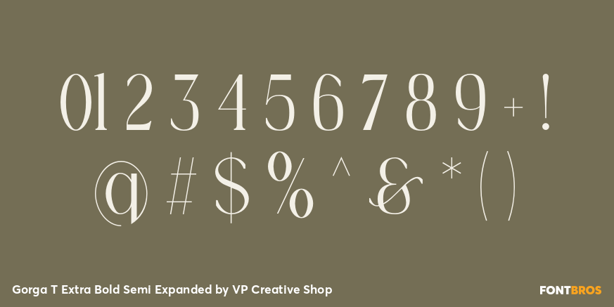 Gorga T Extra Bold Semi Expanded Font Poster #4