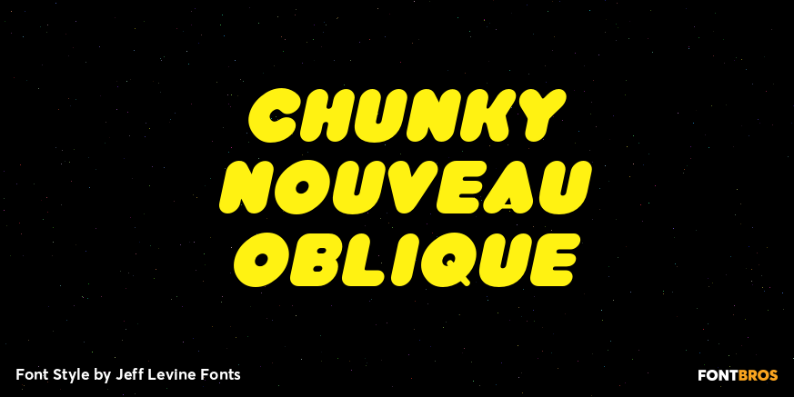 Chunky Nouveau Oblique Poster