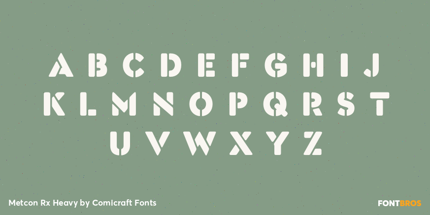 Metcon Rx Heavy Font Poster #3