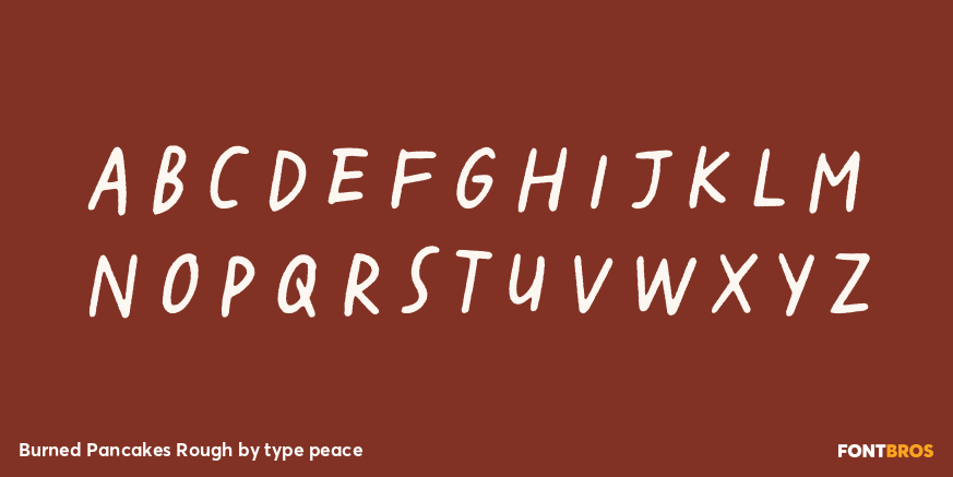 Burned Pancakes Rough Font Poster #2