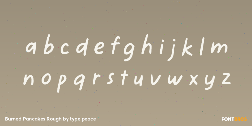 Burned Pancakes Rough Font Poster #3