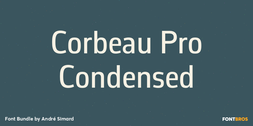 Corbeau Pro Condensed Font Poster #1
