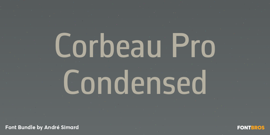 Corbeau Pro Condensed Poster