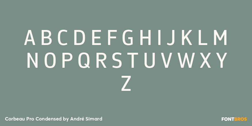 Corbeau Pro Condensed Font Poster #2