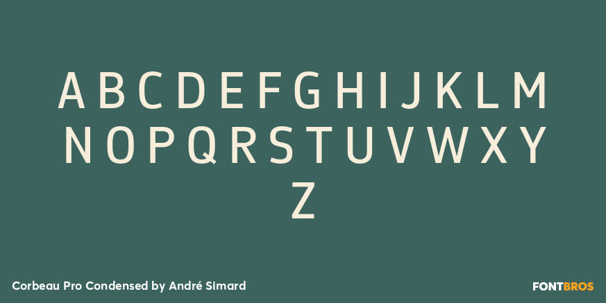 Corbeau Pro Condensed Font Poster #1