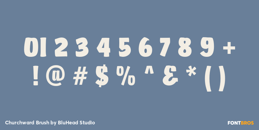 Churchward Brush Font Poster #1