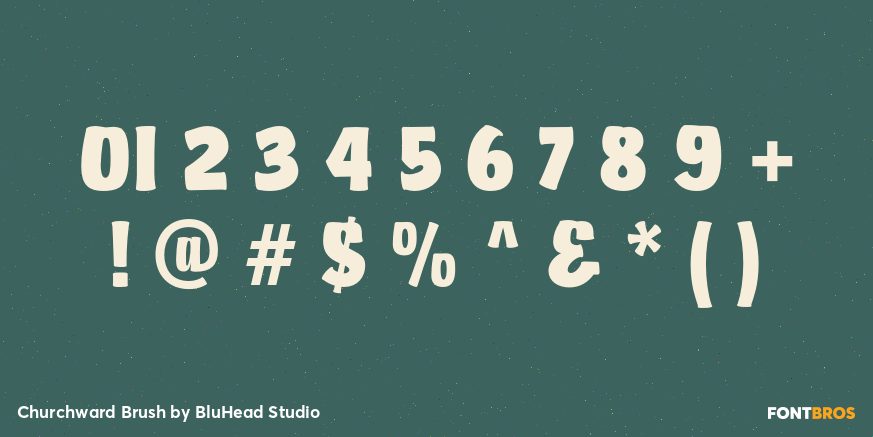 Churchward Brush Font Poster #4