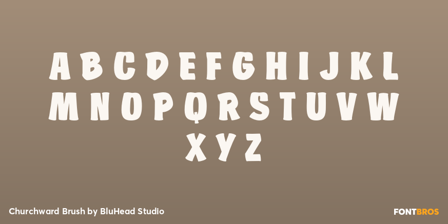 Churchward Brush Font Poster #1