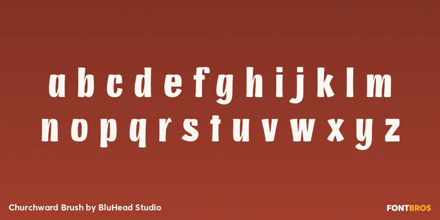 Churchward Brush Font Poster #1