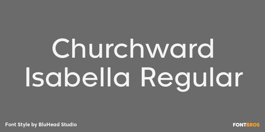 Churchward Isabella Regular Font Poster #1
