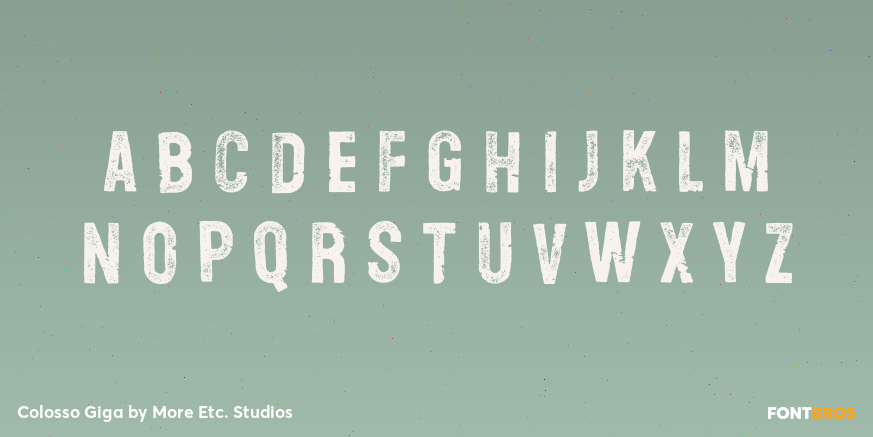 Colosso Giga Font Poster #3