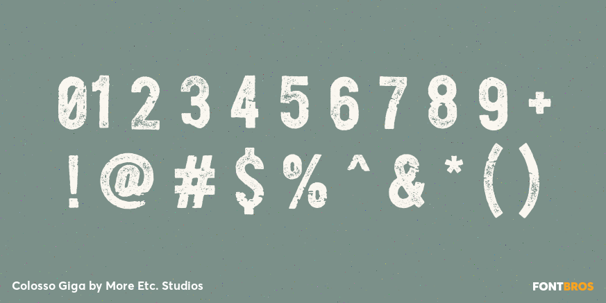 Colosso Giga Font Poster #4