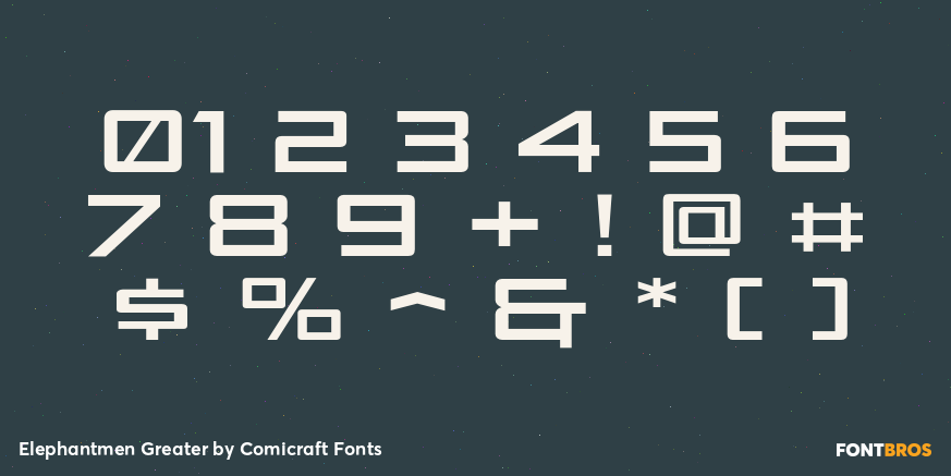 Elephantmen Greater Font Poster #4