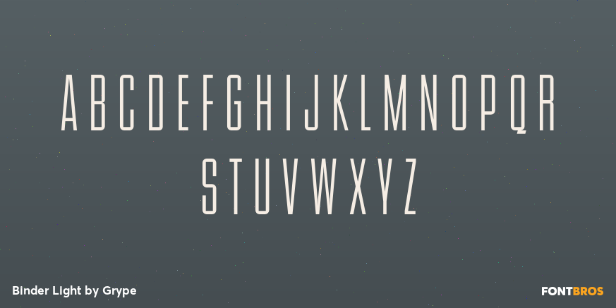 Binder Light Font Poster #2