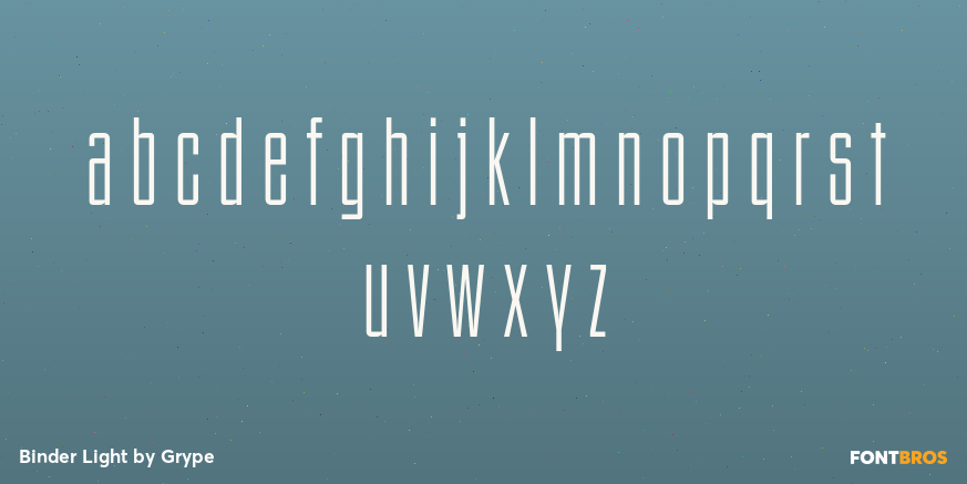Binder Light Font Poster #3