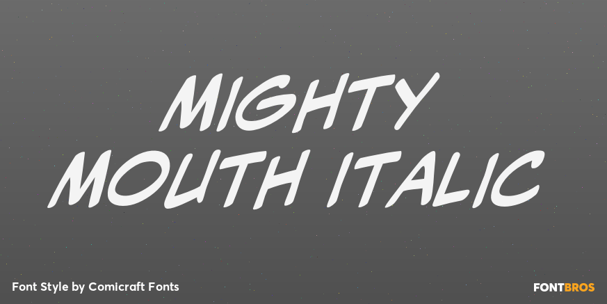 Mighty Mouth Italic Poster