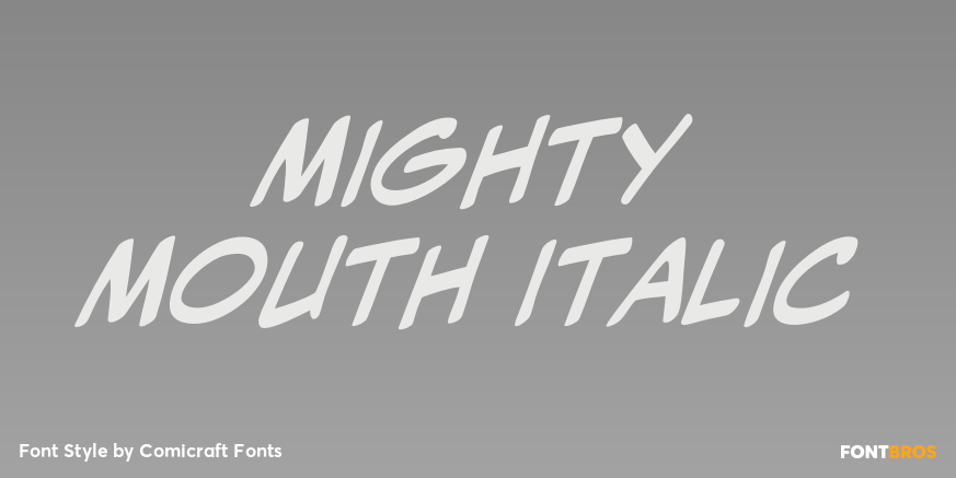 Mighty Mouth Italic Poster