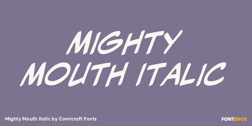 Mighty Mouth Italic Poster