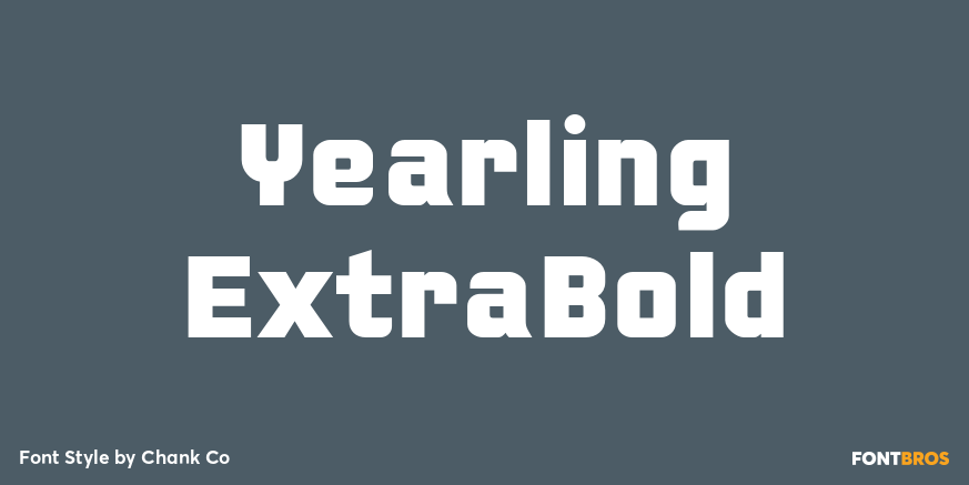 Yearling ExtraBold Poster