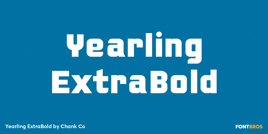 Yearling ExtraBold Poster