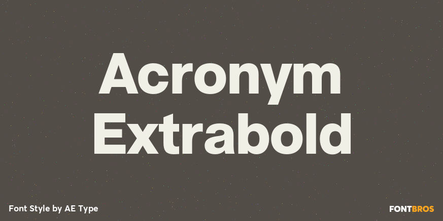 Acronym Extrabold Poster