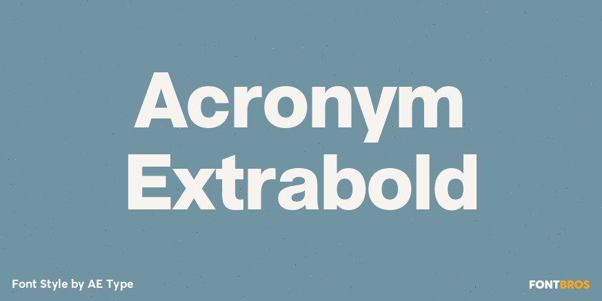 Acronym Extrabold Poster