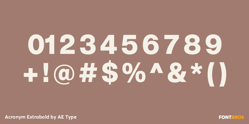 Acronym Extrabold Font Poster #4