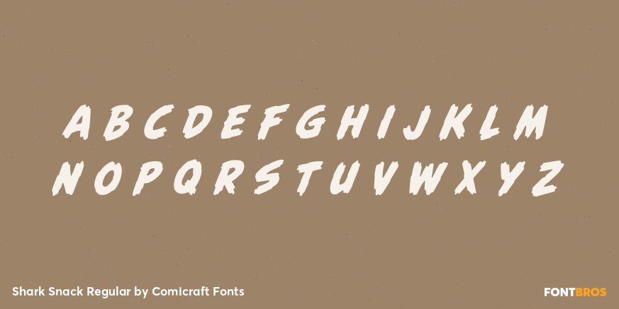 Shark Snack Regular Font Poster #3