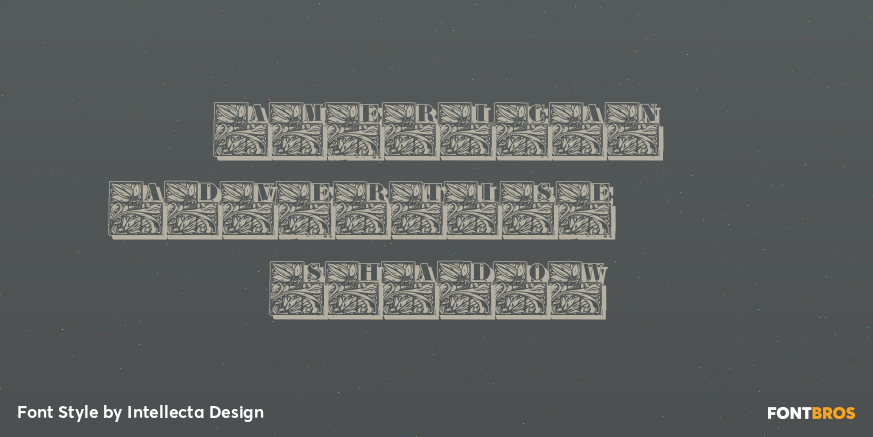 American Advertise 013 Shadow Poster