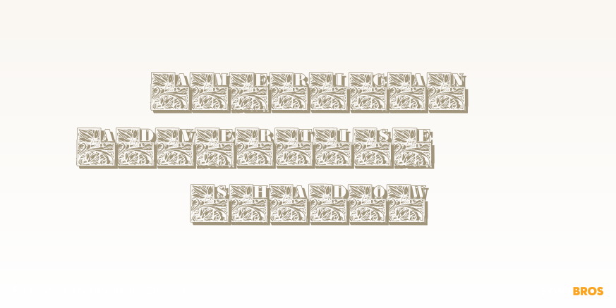 American Advertise 013 Shadow Poster