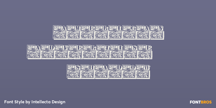 American Advertise 013 Shadow Poster