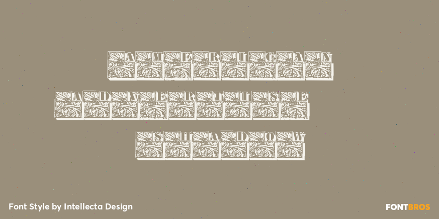 American Advertise 013 Shadow Poster