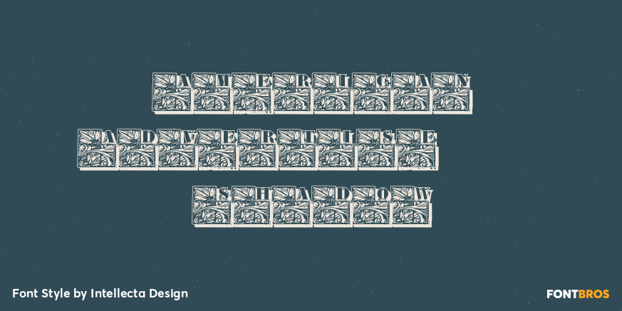 American Advertise 013 Shadow Poster