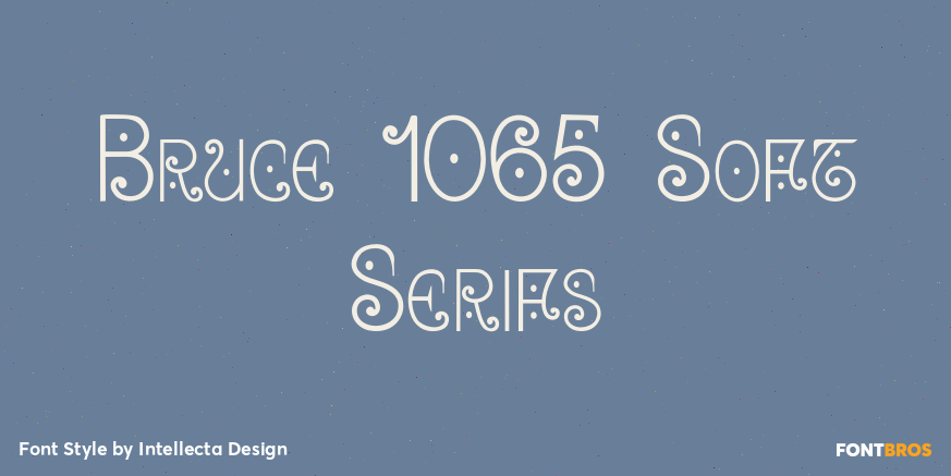 Bruce 1065 Soft Serifs Poster