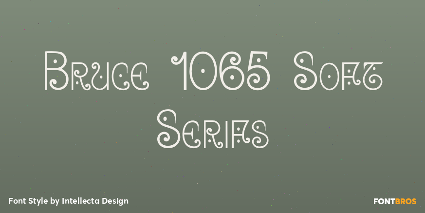 Bruce 1065 Soft Serifs Poster